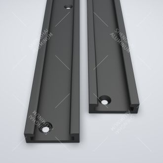 Perfil da moldura da porta de alumínio revestido a pó preto para trem