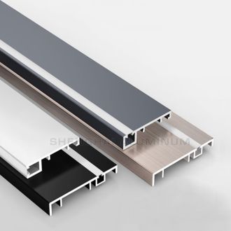 Perfis de rodapé LED para piso de alumínio