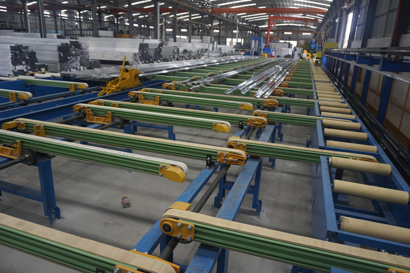 Aluminum extrusion line