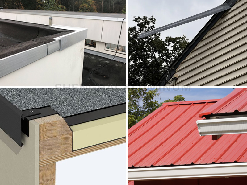 Aluminum roof trim application Aluminum roof trim application